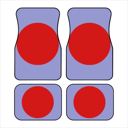 Discover Red Dot Car Mats