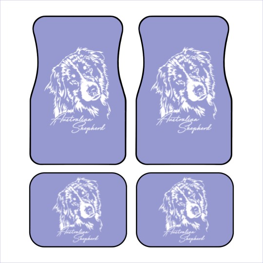 Discover Australian Shepherd Aussie dog portrait - Australian Shepherd Lover - Car Mats