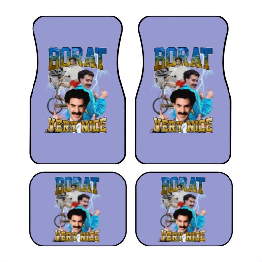 Discover Limited Borat Very Nice Vintage Car Mats, Gift For Women and Man Unisex Car Mats, Vintage 80s 90s Borat Fan Gift, Borat Car Mats