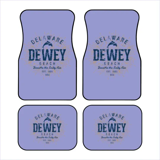 Discover Vintage Dewey Beach Car Mats