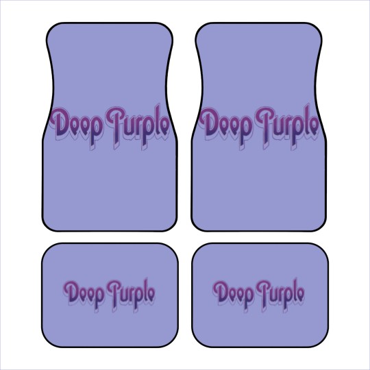 Discover Deep Purple Unisex Car Mats: Vintage Logo