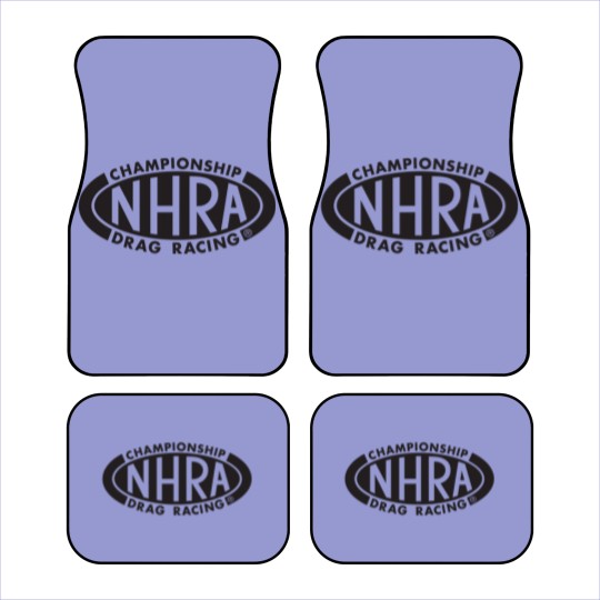 Discover Championship Drag Racing black oval logo Car Mats