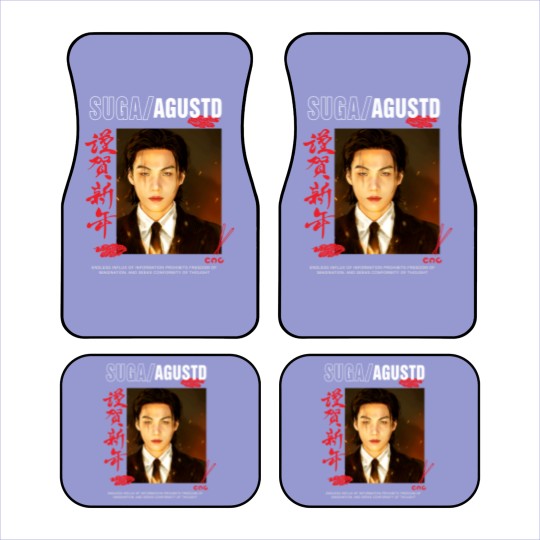 Discover Bts Suga Car Mats,AGUSTDshirt,AGUSTDmerch,Bts suga unisex Car Mats,Min yoongi Car Mats