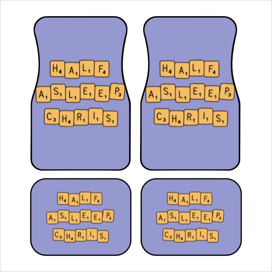 Discover half asleep chris Car Mats
