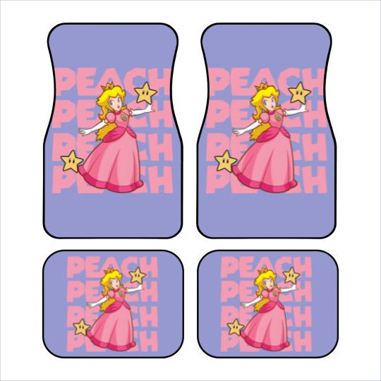 Discover Princess Peach Car Mats,Princess Peach Love Heart Car Mats