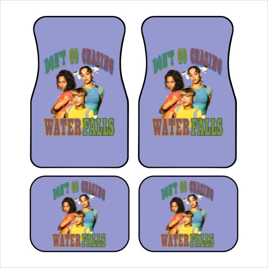 Discover Vintage TLC Car Mats | TLC Graphic Car Mats | Dont Go Chasing Waterfalls Car Mats