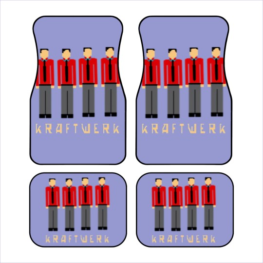 Discover Pixelated Kraftwerk Turquoise Kids Car Mats
