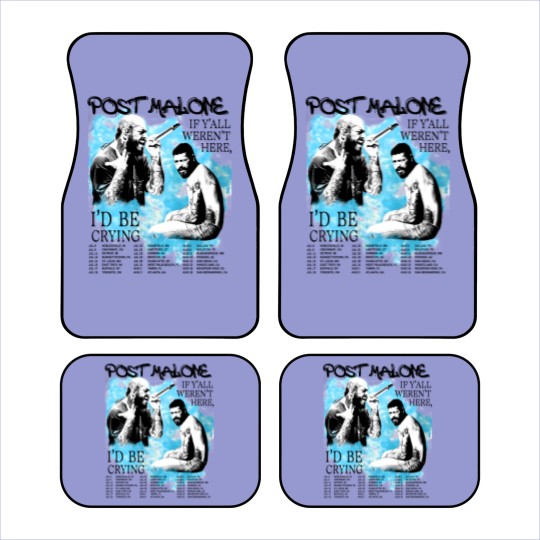 Discover Vintage Post Malone 2023 Tour Car Mats, Post Malone Fan Car Mats