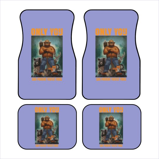 Discover smuky the bear - only you can prevent forest fires Classic Car Mats