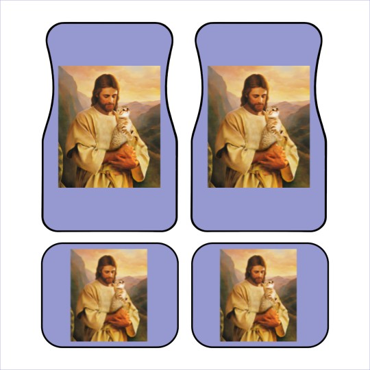 Discover cats and jesus lover gift - Cat And Jesus - Car Mats