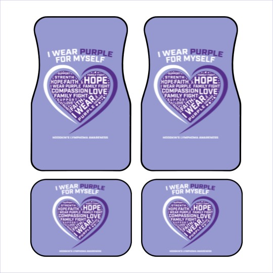 Discover Hodgkin'S Disease Purple Hodgkins Lymphoma Cancer Car Mats