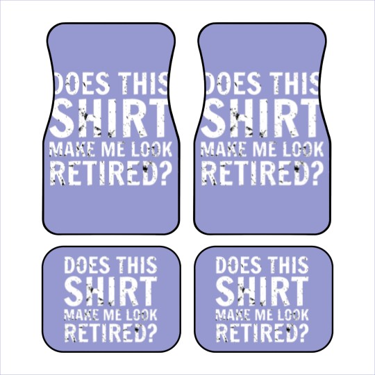 Discover Retired retirement Car Mats Car Mats