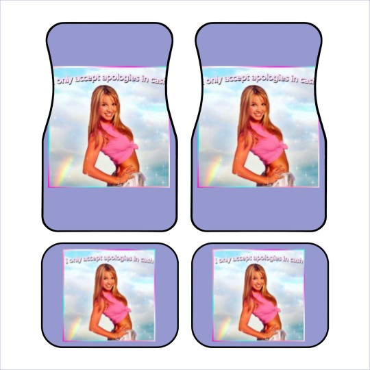 Discover Britney Spears Car Mats I Only Accept Apologies in Cash
