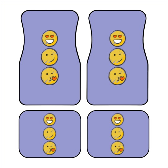 Discover Love Emojis Car Mats