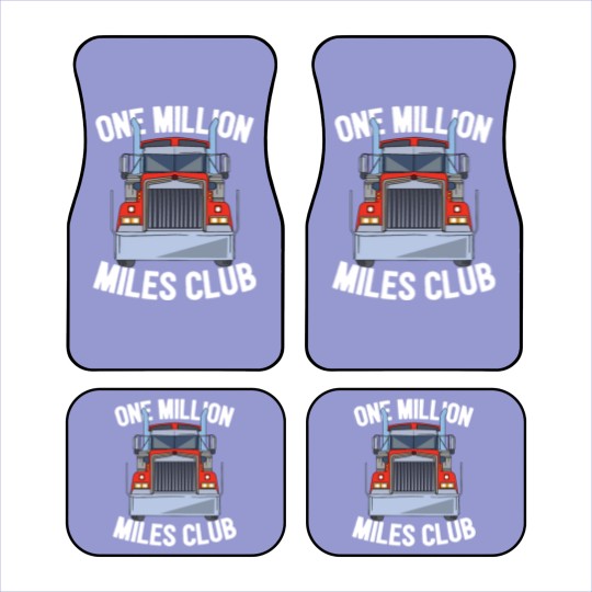 Discover One Million Miles Club Diesel Truck Driver Trucker Car Mats