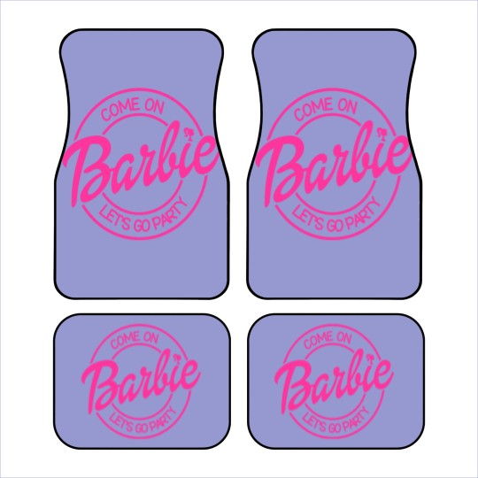 Discover Come On Let's Go Party Car Mats, Barbie Girl Car Mats, 2023 Barbie Car Mats