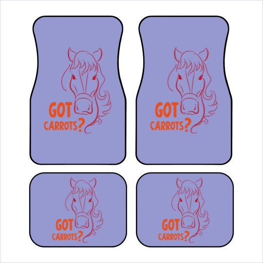 Discover Got carrots horse hobby dressage gift sport Car Mats