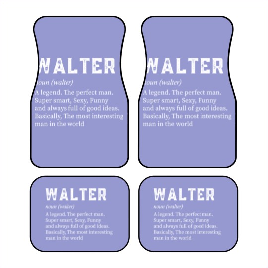 Discover Mens Walter Name Car Mats
