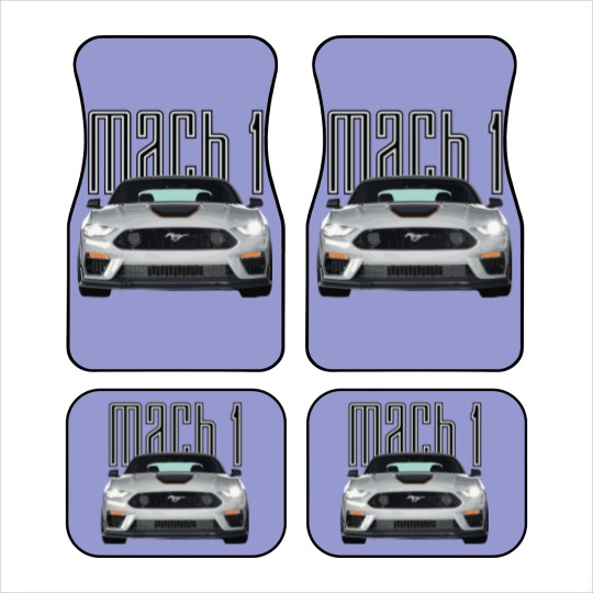 Discover MACH 1 Mustang GT 5.0L V8 Performance Car Fighter Jet Gray STANCE - Mach 1 Mustang - Zip Car Mats