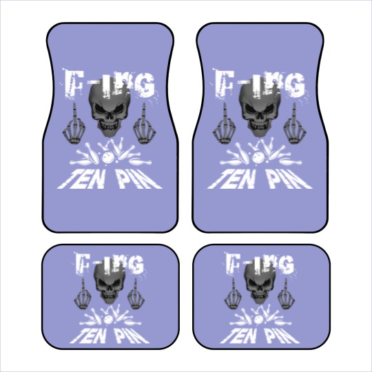 Discover Funny F-ing Ten Pin Bowling Sports Car Mats