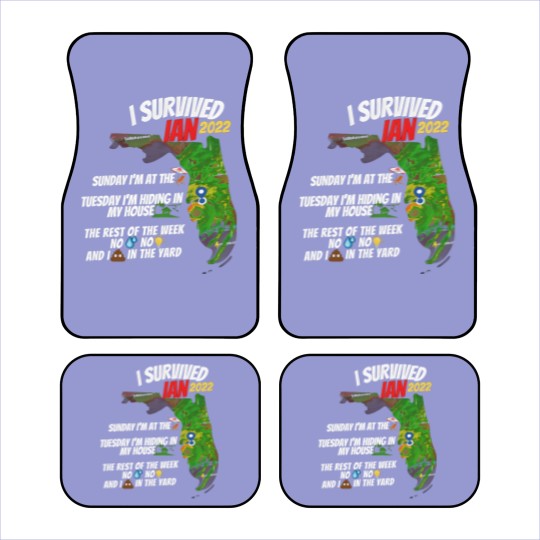 Discover I Survived Hurricane Ian Car Mats