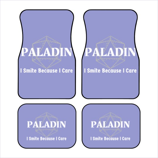Discover "I Smite Because I Care" Paladin Class Print - Paladin - Car Mats