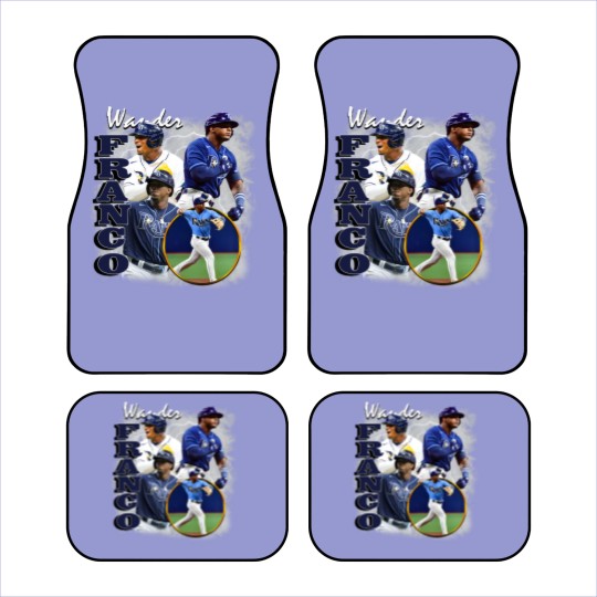 Discover Wander Franco Car Mats, Baseball Car Mats, Classic 90s Graphic Car Mats