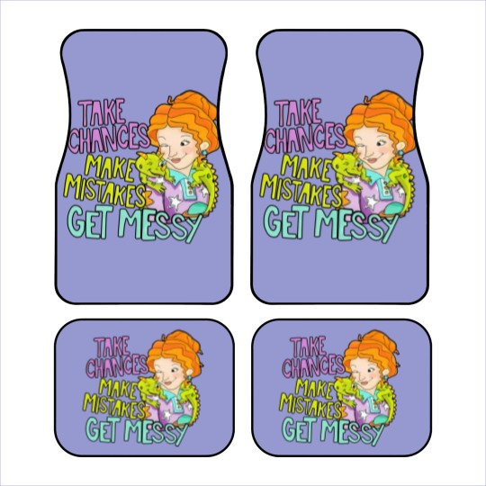 Discover Take Chances Make Mistakes Get Messy Car Mats, Miss Frizzle Car Mats, Magic School Bus