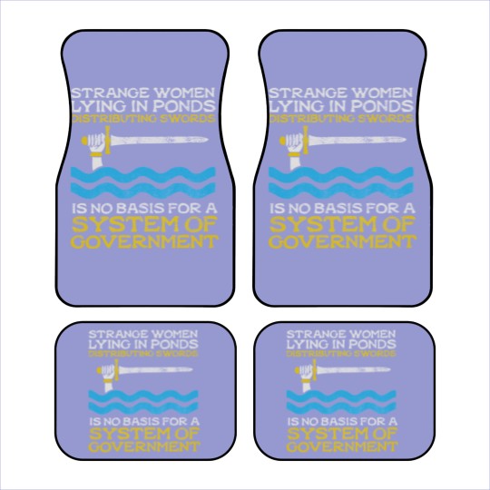 Discover Monty Python System Of Government - Distressed Look Car Mats