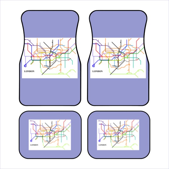 Discover London Metro Map Car Mats