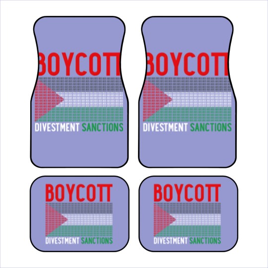 Discover Boycott Israel Divestment Sanctions - Palestine Car Mats