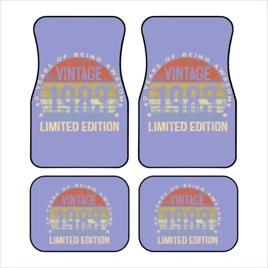 Discover Vintage 1983  40 Year Old Gifts 40th Birthday Car Mats