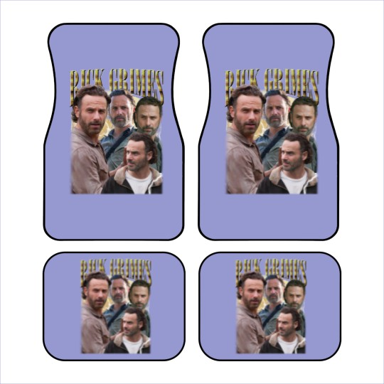Discover Rick Grimes Vintage Car Mats, Gift For Women and Man Unisex Car Mats