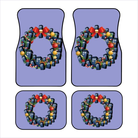 Discover Tardis Doctor Who Multiface Christmas Wreath - Doctor Who - Car Mats