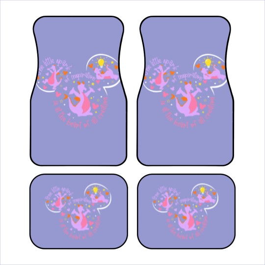 Discover Figment Car Mats, One Little Spark Car Mats, Purple Dragon Car Mats