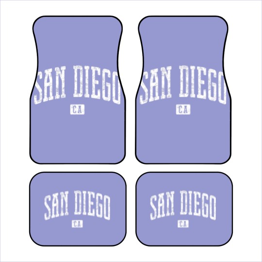 Discover San Diego CA Vintage City - San Diego - Car Mats