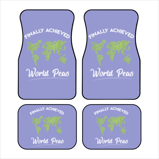 Discover Funny world peace on earth pun Car Mats Achieved world peas Car Mats