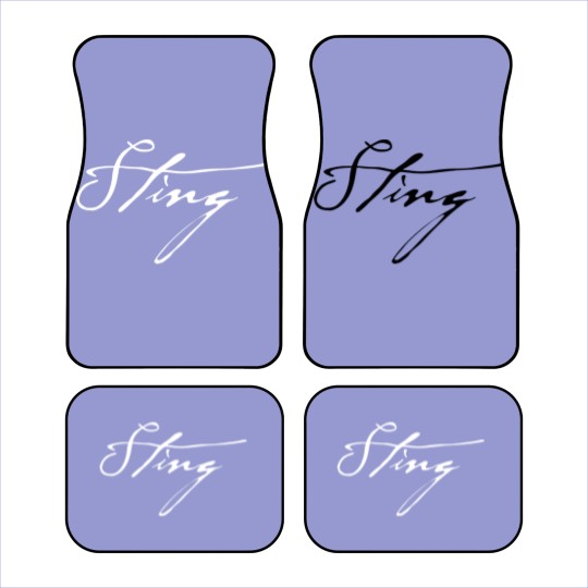 Discover Sting Logo Car Mats, Sting Vintage Music Car Mats