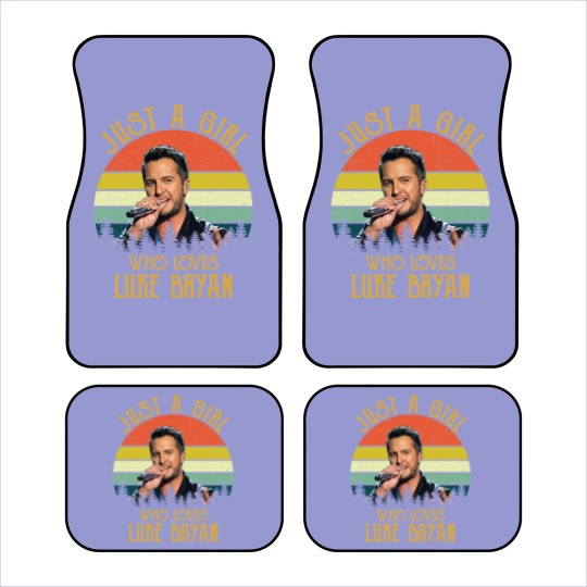 Discover Just A Girl Who Loves Luke Bryan Racerback Car Mats