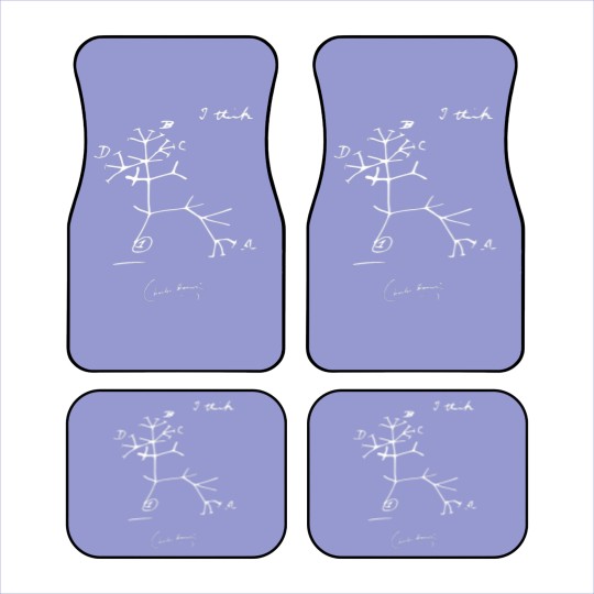 Discover Charles Darwin Evolutionary Tree of Life I Think Car Mats