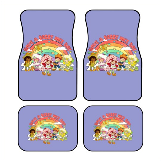 Discover Vintage Have a Berry Nice Day, Strawberry Shortcake Retro Car Mats, Berry Adventures