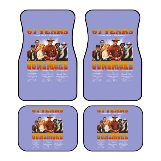 Discover Gunsmoke 68th Anniversary 1955-2023 Signatures Car Mats