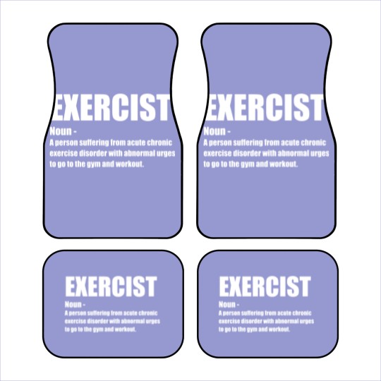 Discover Exercise - Exercist Noun - Exercise - Car Mats