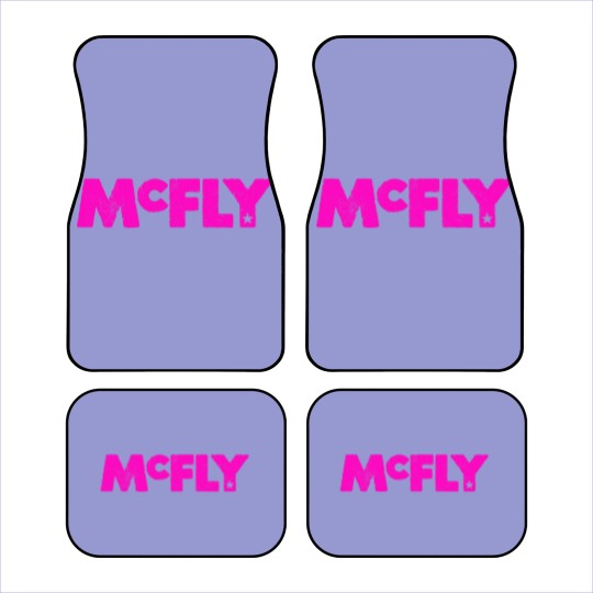 Discover McFly Logo pink Car Mats