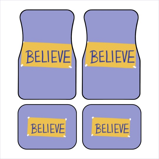 Discover Believe Car Mats, Motivational Sport Car Mats, Ted Lasso Believe Sign Car Mats