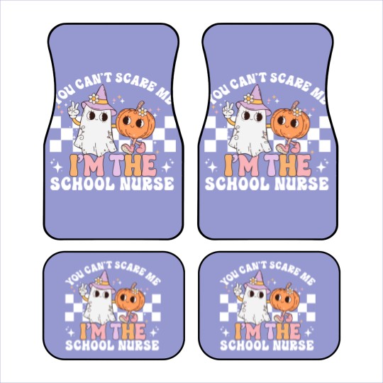 Discover Teacher Halloween Car Mats for School Nurse Car Mats, Halloween School Nurse Gift, Spooky School Nurse Car Mats, School Nurse Car Mats, Nurse Life