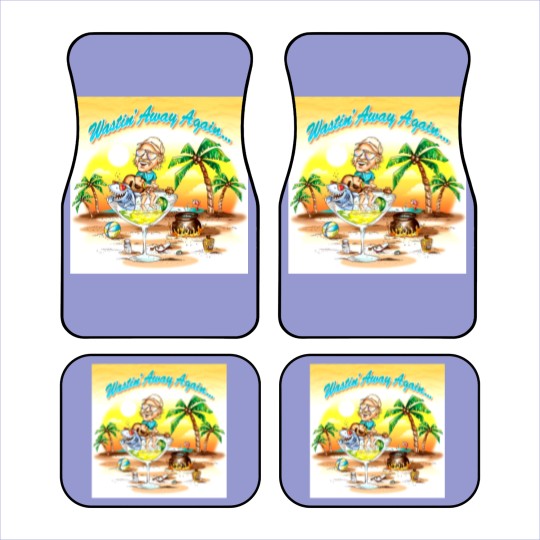 Discover Wastin' Away Again Jimmy Buffett Car Mats, Vintage Jimmy Buffett Memorial Car Mats