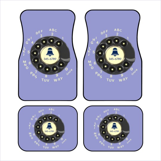 Discover Retro Rotary Dial Phone Old Phone Car Mats