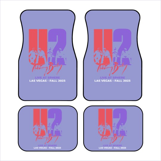 Discover Las Vegas U2 Ultraviolet Sphere 2023, U2 Graphic music Car Mats