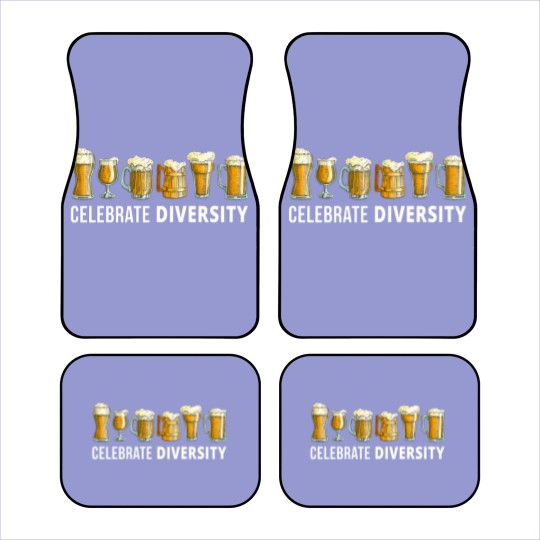 Discover Beer Drinker Celebrate Diversity Craft Beers Men's Car Mats